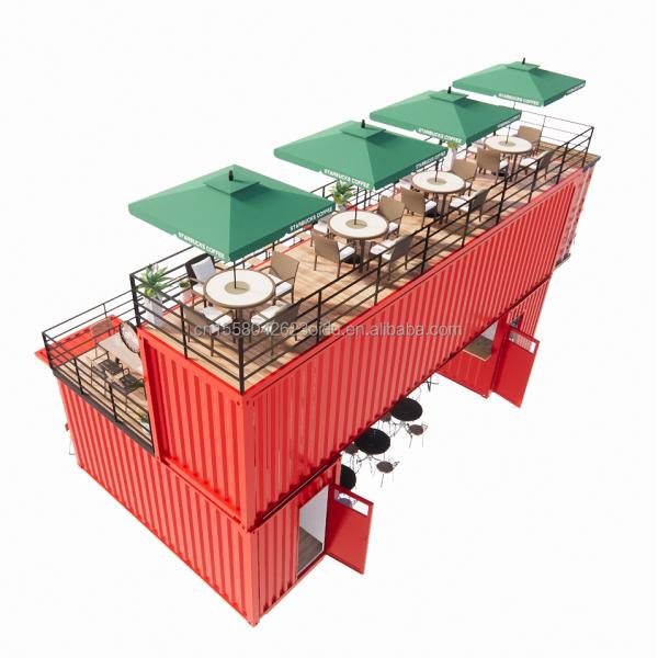 Experience the Best of Beer/Coffee/Food Kiosks with Our 40FT Container Bar and Terrace