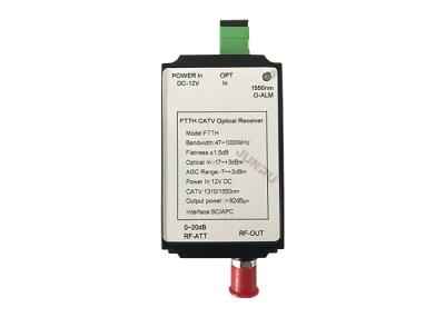 Network FTTH Optical Node Receiver With Filter Output 1550nm 12V