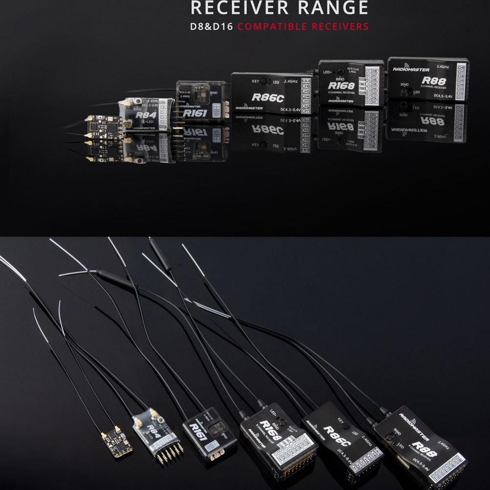 Wholesale Price Radiomaster R81 R84 R86 RC R88 4CH 6 8 Receptor SBUS RSSI For FRSKY D16 TXS SE Drones