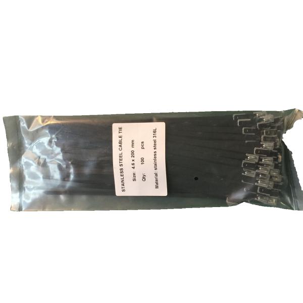 Industrial Polyester Coated Stainless Steel Cable Ties Anticorrosive