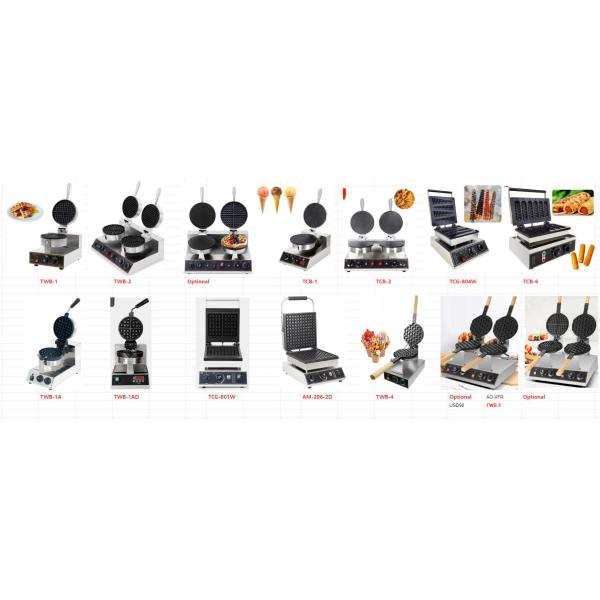 Commercial Non Stick Electric Egg Waffle Maker with Crab and Animal Shapes Cartoon 110/220 Voltage