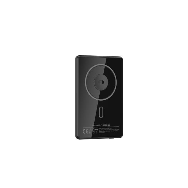 5000mAh Aluminum Alloy Magnetic Wireless Portable Power Bank, PD 20W Fast Charging External Battery Pack
