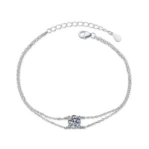 Bijoux en argent S925 Moissanite luxueux 14K 18K offrant un savoir-faire exceptionnel et des designs élégants pour les personnes soucieuses de la mode