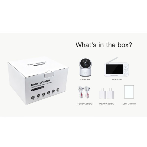 Tuya Cmos Night Vision Indoor Home Diy Home Security PTZ Monitor With Motion Detection Video Baby Monitor