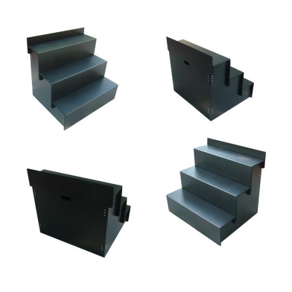 PP Polypropylene Flower Display Stand Black Corflute 8mm Thickness