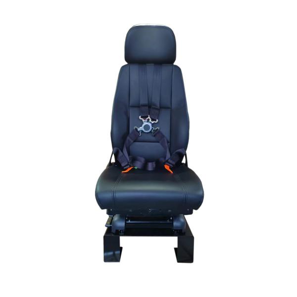 Customized Static Simulation Seat Black Leather Mechanical Seats