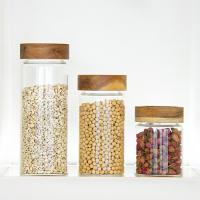 Armazenamento de alimentos Jarros de vidro de borosilicato redondo para alimentos Jarros herméticos para cozinha