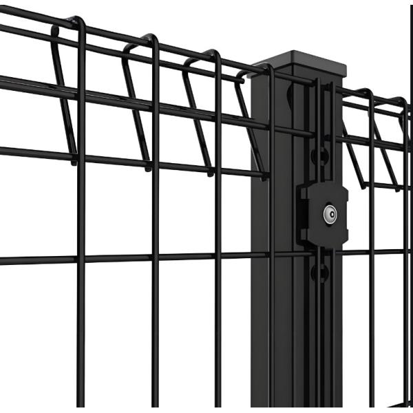 8ft Powder Coated Galvanized Iron Welded Wire Mesh Roll Top BRC Fence Panel