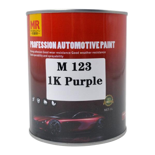 M123 Purple Light Resistance 1K Automotive Paint Coating Quick Drying