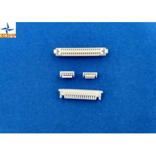 Single Row Circuit Board Connection White PCB Wire Connector GH PA66 Materials
