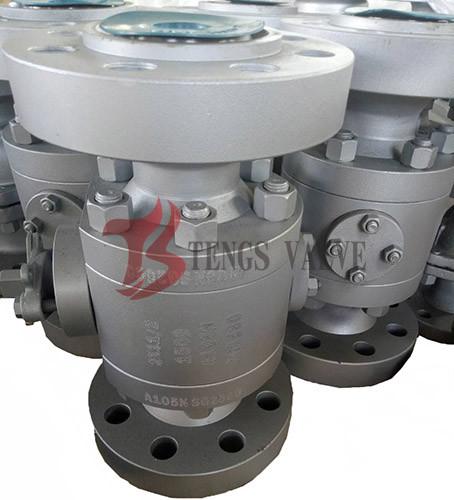A105 Trunnion Fire Safe Ball Valve API6D CL1500LB Reduced Bore RB