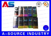 Peptide injectable Coloris personnalisés et logo imprimé boîte en papier revêtu 10 ml flacons boîtes d'emballage de musculation