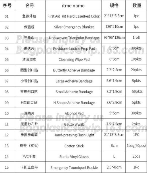 Customized Medical Emergent Disposable Cold First-Aid Instant Ice Pack,first aid kit hot sales emergency aid for traveli