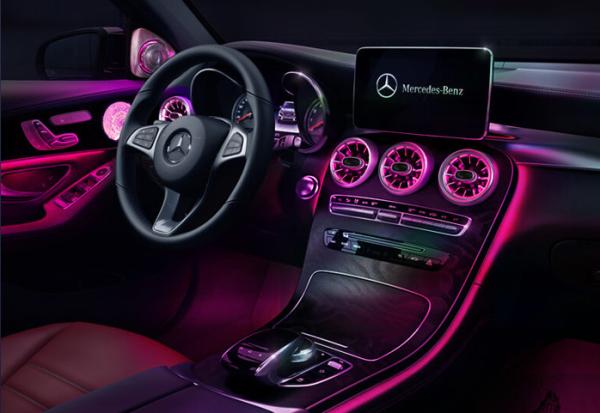 Luz ambiental do carro interior do ABS para Mercedes Benz W205 X253 C200