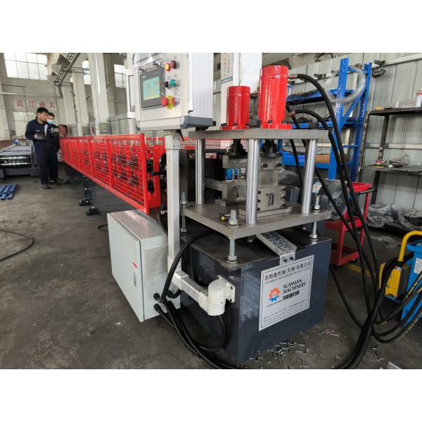 22 габаритная стальная верхняя гаражная дверная стойка U Bar Roll Forming Machine
