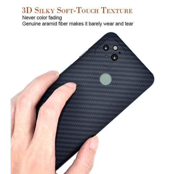 Anti cas de téléphone de fibre d'Aramid d'empreinte digitale pour la couverture de fibre de carbone du pixel 5 de Google
