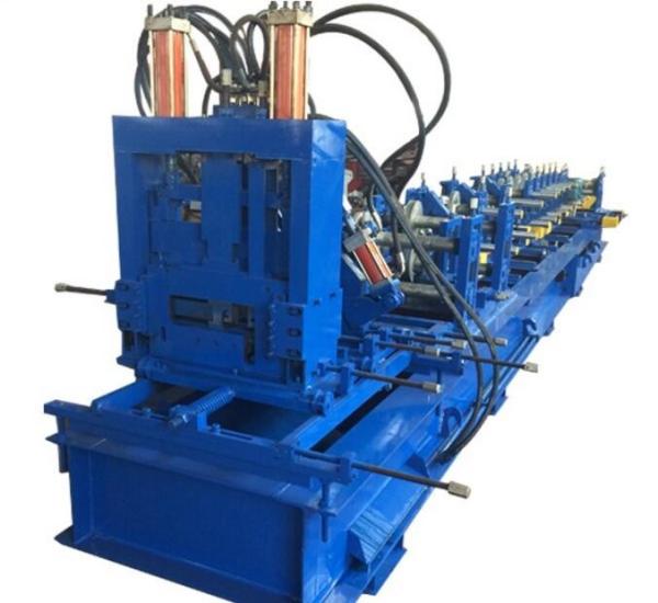 High Speed Galvanized Steel C Purlin Roll Forming Machine Automatic 2 - 4 Mm Thickness