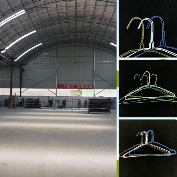 Customizable Clothes Wire Hanger Notched Painting Portable For Dry Cleaner