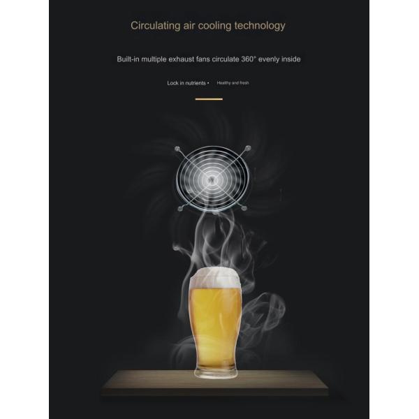 90KG Beverage Machine Cabinet with Intelligent Temperature Control and 5-Layer Rack