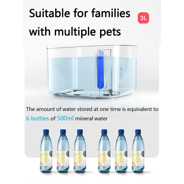 Cat Water Fountain Pet Drinking Fountain Smart Water Dispenser 3L Circulating Filter