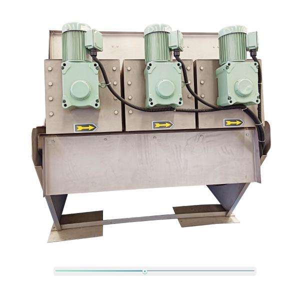 IEPP Factory Manufacturer Supplier Mud Cake Dewatering Scum Treatment Equipment Multi Disc Spiral Screw Press Sludge Dehydrator