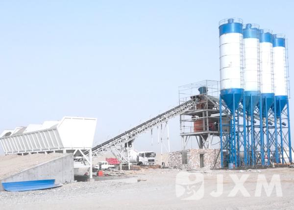 120M3 Stationary Concrete Batching Plant JS2000 2M3 Concrete Mixer