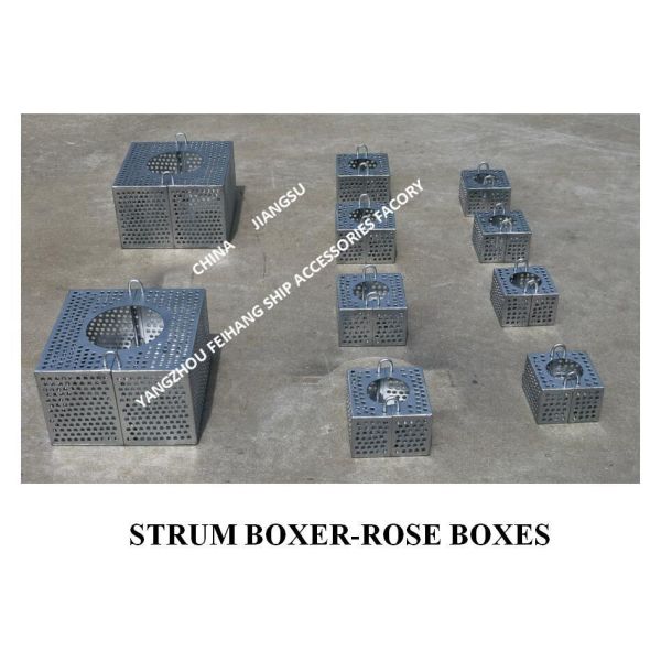 MARINE SUCTION ROSEBOX STRAINER GALVANIZED STEEL PLATE 5K-100A JIS F7206