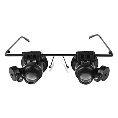 Glasses Type 20X Magnifier with White LED Light  