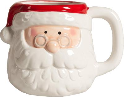 3D Santa Claus Ceramic Anniversary Gift Mug para o OEM do presente do Natal