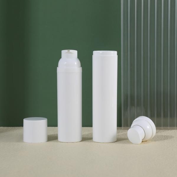 Customized Colors Skincare Airless Lotion Pump Bottle 1oz 2oz 3oz 4oz 5oz 8oz Matte White Airless Frosted for Serum Cream