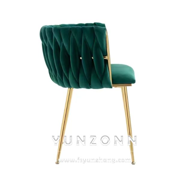 Velvet Dinning Room Furniture Restaurant Modern Luxury Upholstered Soft Fabric Velvet Dining Chairs