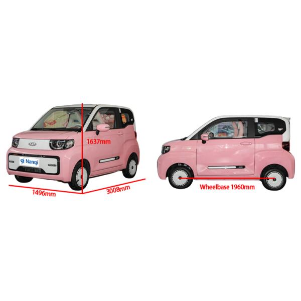 Mini 4 Seater Chery QQ Ice Cream EV Pure Electric Car New Energy Vehicles