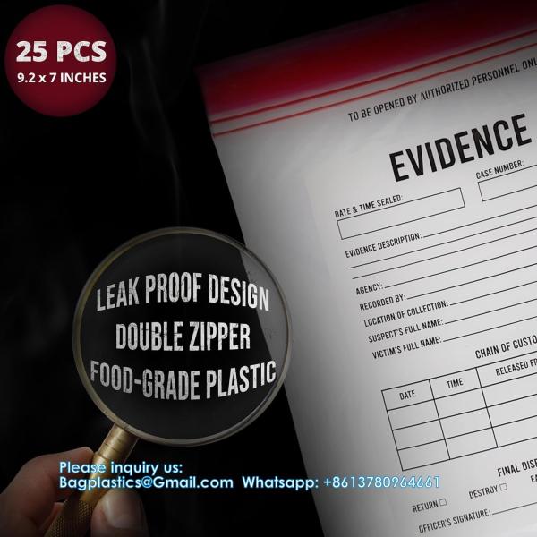 Evidence Bags, organizer, storage bag Funny Party Favor Treat Bags Great For Halloween And Police Parties.
