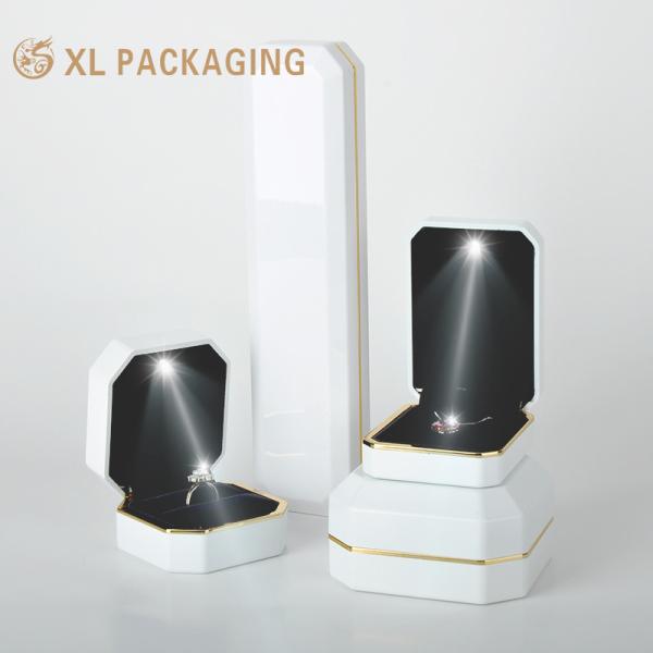 Ювелирные изделия упаковка ювелирные изделия коробка набор ожерелье чехол ручной работы роскошный светодиодный свет ювелирные изделия коробка подвеска