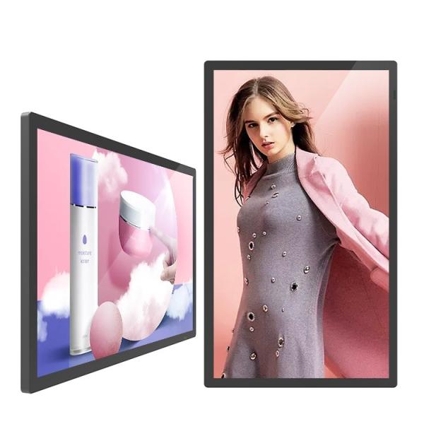 o anúncio publicitário 100inch monitora o Signage Lcd de Digitas que anuncia portátil fixado na parede