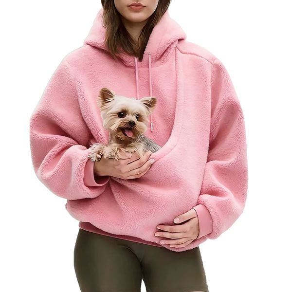 OEM/ODM Wholesale Couple Pet Cat & Dog Bag Hoodie with 3D Embroidery Cartoon Design Winter Fashionable Warm Breathable Windproof