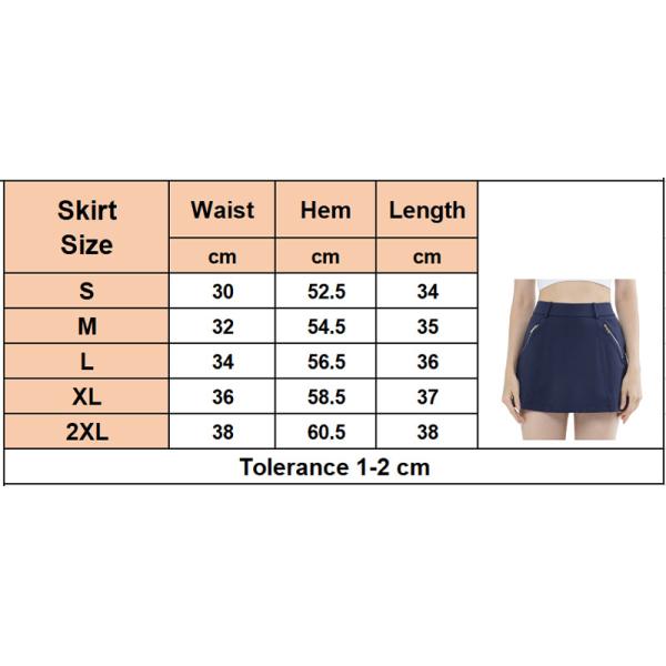 Women Golf Tennis Skirt High Stretch Athletic Skorts Skirts With Zip Pockets