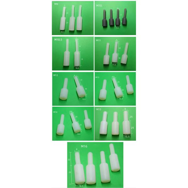 Threaded Hole Paint Plugging Silicone Plugs for Industrial Grade Food Grade Multi-Application Through Hole Hand Pull Plugs