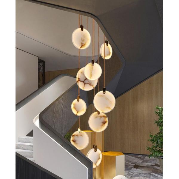 Испанское современное искусство дизайн лестница отель вилла декорация гипсовый потолок свет освещение