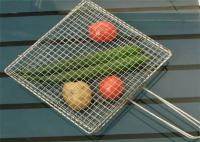 SS304 200*200mm Taille carrée Fil tressé Tray pour légumes