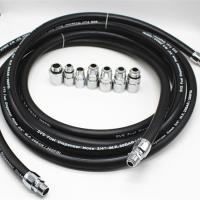 Tuyau de distribution de carburant mou de mur de nitriles avec construit en fil statique pour l'essence