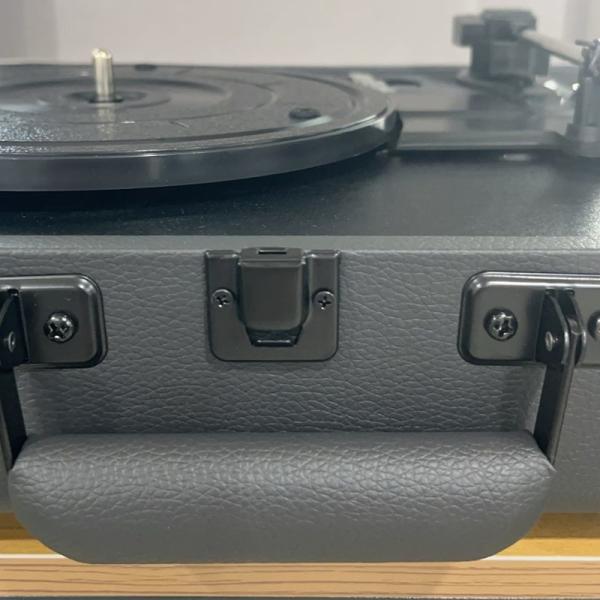 3 Speed Bluetooth Turntable Speakers Vintage Suitcase Vinyl Record Speaker