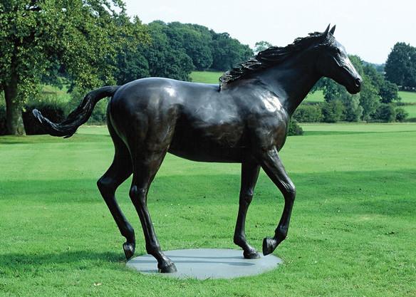 Grande escultura de bronze do cavalo, projeto de bronze exterior da antiguidade do cavalo das estátuas