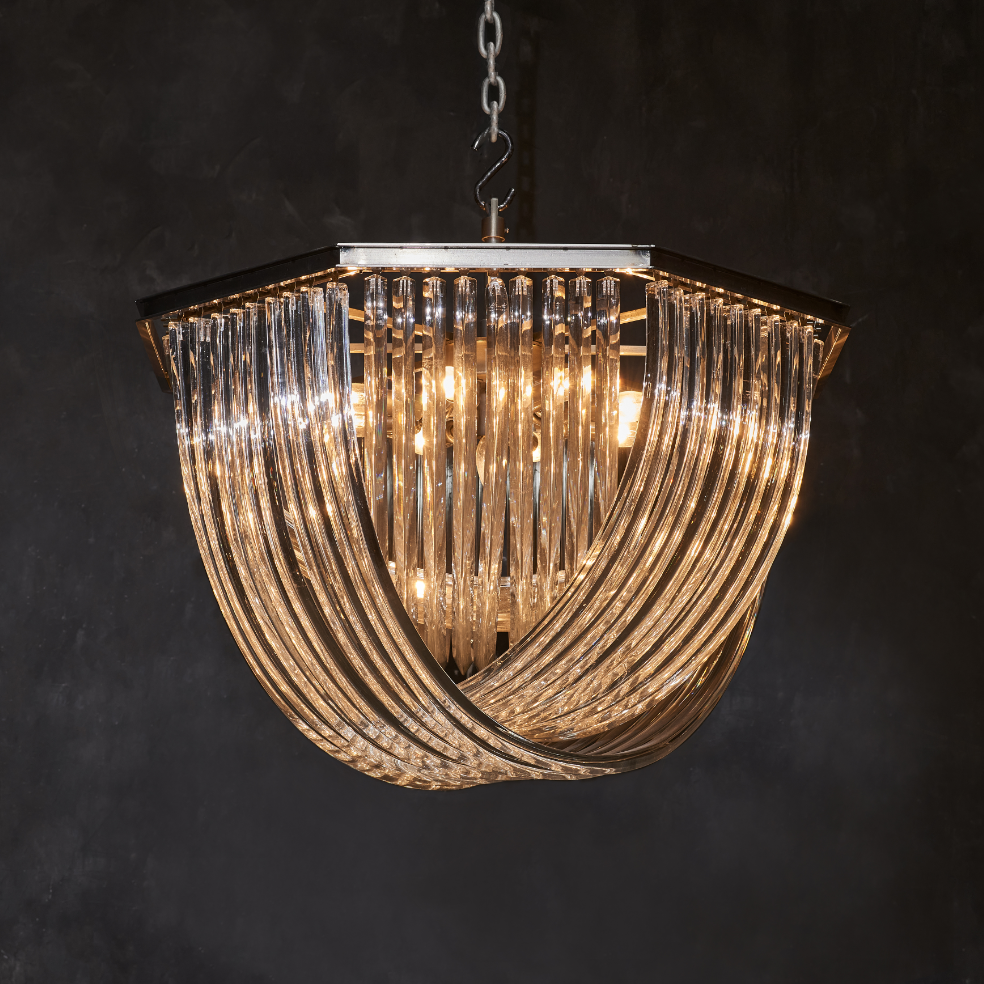 Customizable Design Brass Crystal Chandelier with K9 Crystal Shade and 5-Year Warranty for Modern Living Room