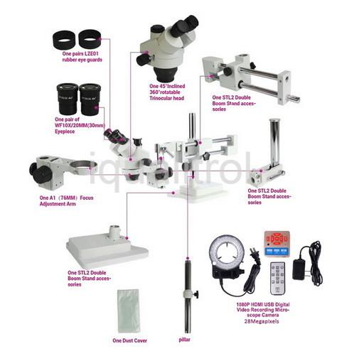 Microscope stéréo optique 8X de parallèle au microscope stéréo de 80X Trinocular