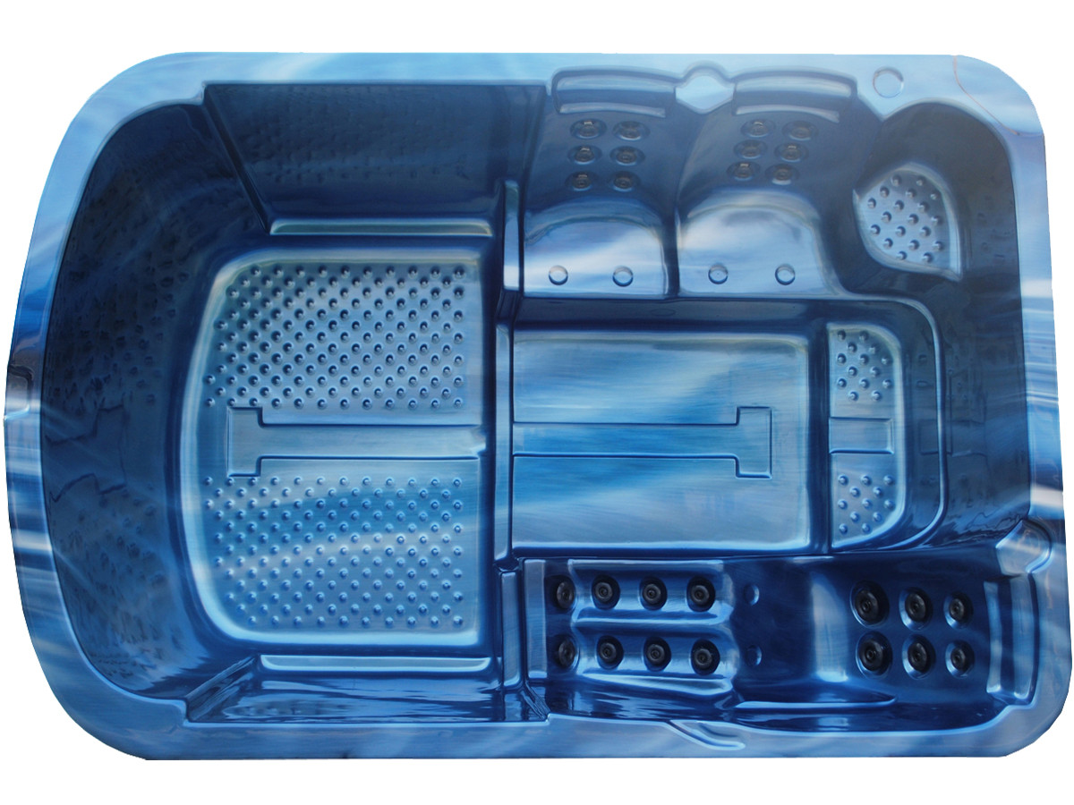 Swim Whirlpool Massage Bathtub Outdoor Spa with Balboa Control and RCD Protected Circuits