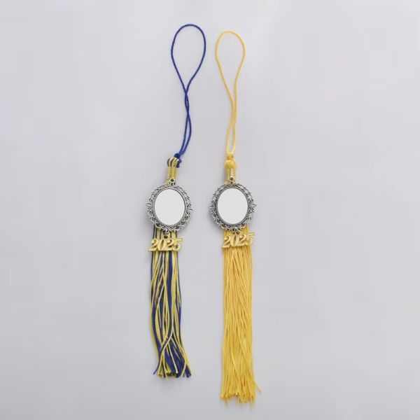 Double Sided Printing Sublimation Graduation Tassel Photo Charm For Graduation Cap Custom Graduation Tassel Charms