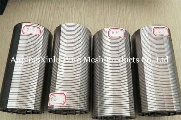 6-5/8 Continuous Slot Water Well Vee Wire Screen Polishing For Sand Control