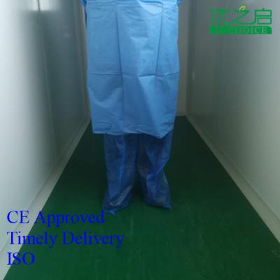 Medical Sms Disposable Surgical Gown Anti Fluid Soft Texture For Hospital