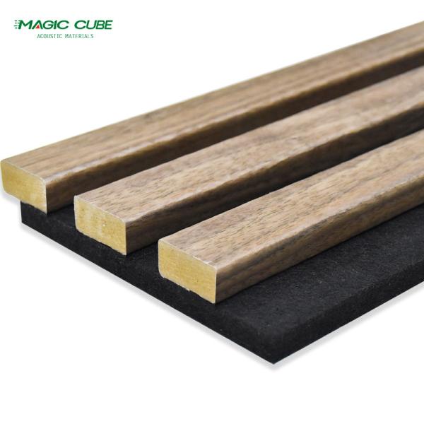 Decoração acústica de interiores durável e ecológico painel acústico de aquapanelas de madeira